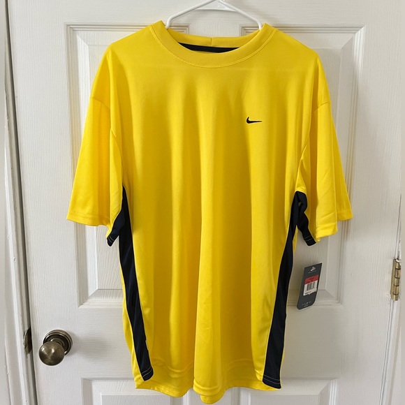 Nike Other - Nike Men's Bright Yellow and Black Short Sleeve Dri Fit Tee